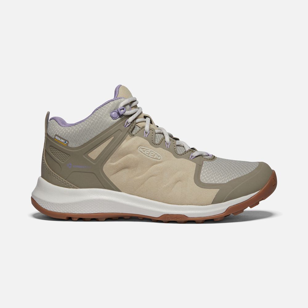 Keen Laarzen Dames Beige/Grijs - Explore Waterproof - 78062-GVPJ